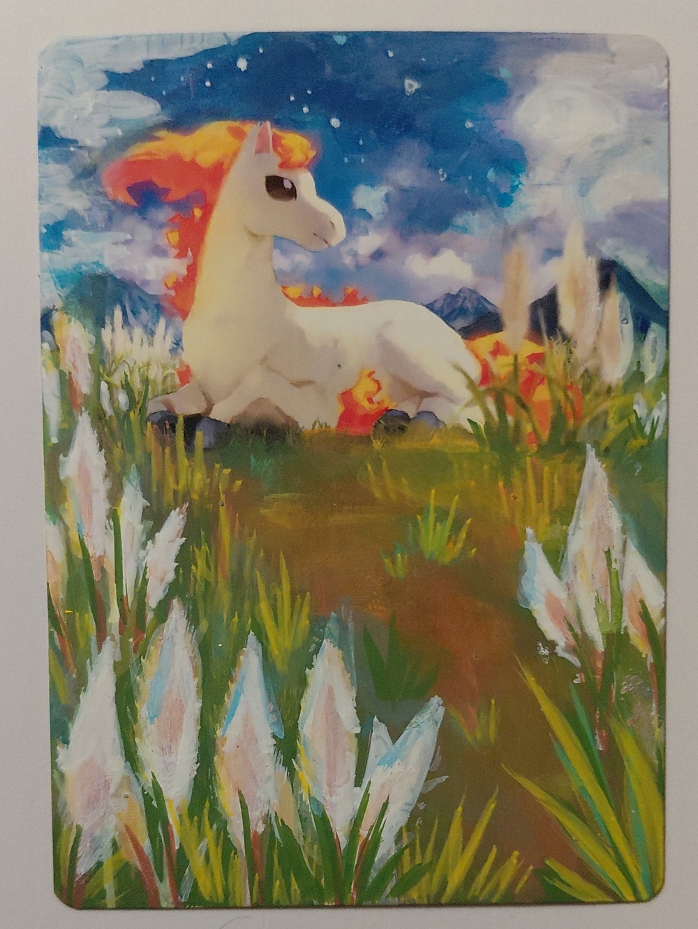 Ponyta Hand-painted Altered Pokemon Card